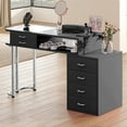 thumbnail image 2 of TABU 53'' Manicure Table,Nail Table for Nail Tech with Storage,Dust Collector,Wrist Pad,Black, 2 of 8