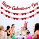 thumbnail image 1 of Guirnalda de Corazón de San Valentín - Set de decoración de 16 piezas con dulces motivos para la pared, la repisa y la fiesta, 1 of 1