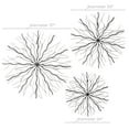 thumbnail image 3 of DecMode Black Metal Starburst Wall Decor with Branch Inspired Design (3 Count), 3 of 8