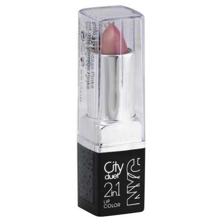 NYC New York Color City Duet 2-In-1 Lip Color, 421 Vintage Pinks, 0.13 Oz.