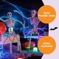 thumbnail image 3 of Esqueletos colgantes de Halloween JOYIN, 16 cm, decoración posable, 2 unidades, 3 of 7