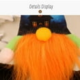 thumbnail image 4 of Floleo Halloween Gnome Decor Ornament, LED Light Plush Witch Hanging Tree Pendant Faceless Doll Glow Lantern Bat Topper Hat Party Favor Prop Fall Decoration, 4 of 9