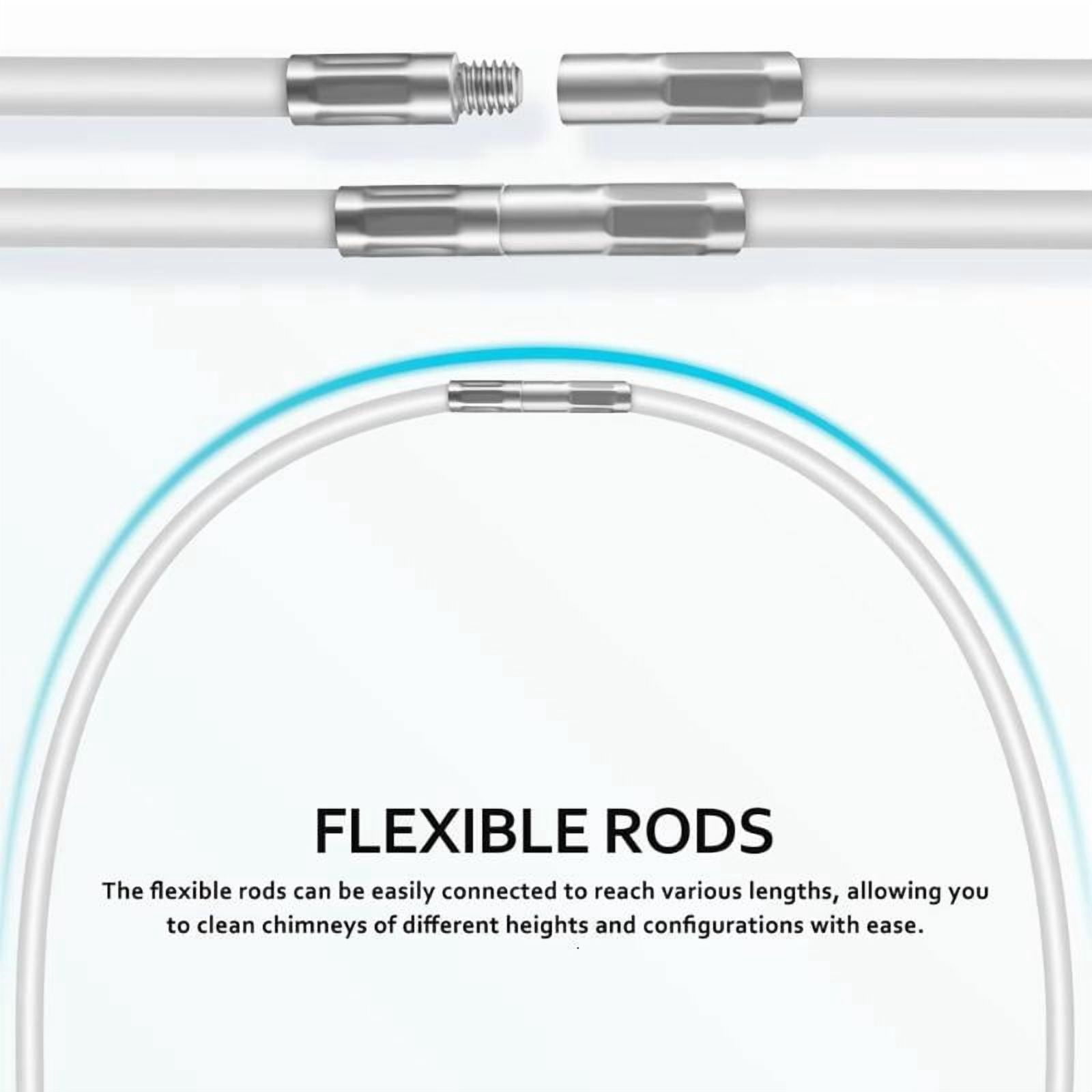 ANXPTIME Bendable Nylon Chimney Cleaning Brushes for Vent Pipes and Hard to Reach Area