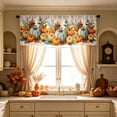 thumbnail image 4 of PYURTEP Fall Curtains, Pumpkin Maple Leaf Printed Short Curtain, Light‑Filtering Decorative Curtains for Kitchen Halloween Thanksgiving Decor, 4 of 8