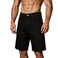 thumbnail image 2 of MHOSTAFH Men's Denim Short Loose Fit Casual Straight Leg Beach Shorts for Men Baggy Summer Golf Dree Shorts with Pocket, 2 of 6