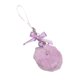 thumbnail image 1 of Cute Ribbon Bowknot Keyring with Furry Ball Pendant Stylish Phone Starp Chain Hangings Decoration for Purses and Mobiles, 1 of 4