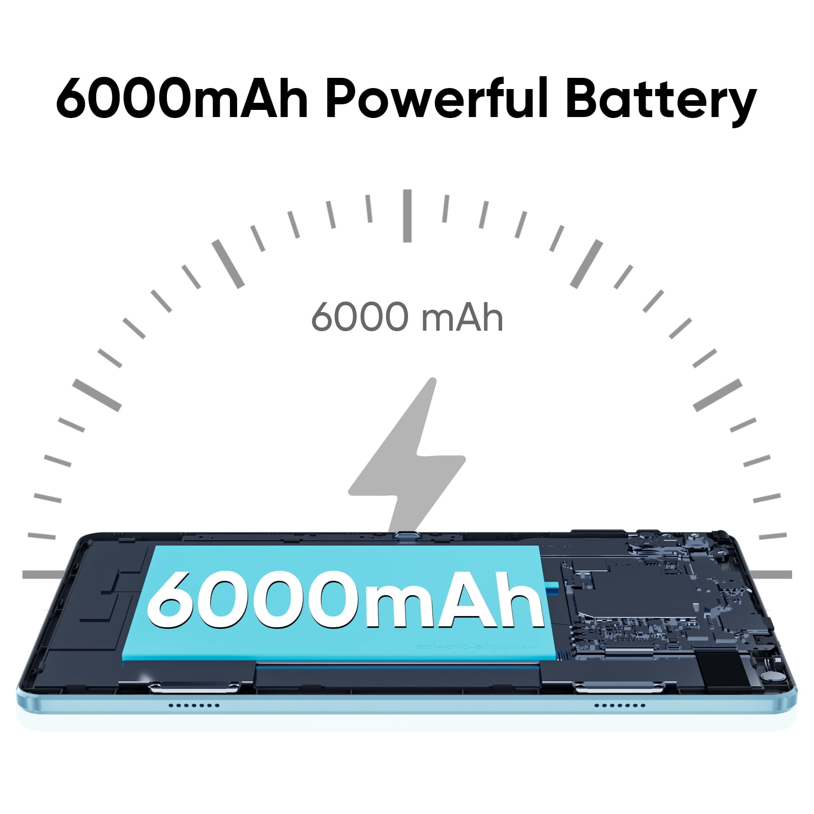 EDDBNi  10 inch Tablet Android 14 Tablets, Quad-Core Tablet PC, 6GB RAM, 64GB ROM, 512GB Expand, 6000mAh, 1280x800 HD Touch Screen, 5MP+8MP, Wifi, Dual Camera