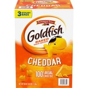 Pepperidge Farm Goldfish Cheddar Crackers, 19.2 oz. Resealable Bags, 3-count Box