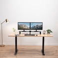 thumbnail image 4 of VIVO Black Wood 39" Wide Desktop Stand Ergonomic TV Monitor Riser Desk Organizer, 4 of 9