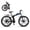 Black, variant on Dimedeal 26-Inch Mountain Bike for Adult, 7-Speed MTB Bicycle with Dual V Brakes, Outdoor Cycling Bike, Adjustable Ergonomic Seat, Suitable for Men and Women, Easy to Assemble, Blue