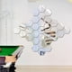 thumbnail image 4 of Bewildely 12 piezas de pegatinas hexagonales para espejo, superficie lisa transparente, efecto reflectante, calcomanía colgante para pared, Decoración del hogar, 4 of 6