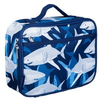 Wildkin Kids Insulated Lunch Box for Boy and Girls, BPA Free (Sharks Blue)