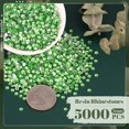 5000PCS 3mm Resin Rhinestones in Bulk (Light Green), Bedazzling