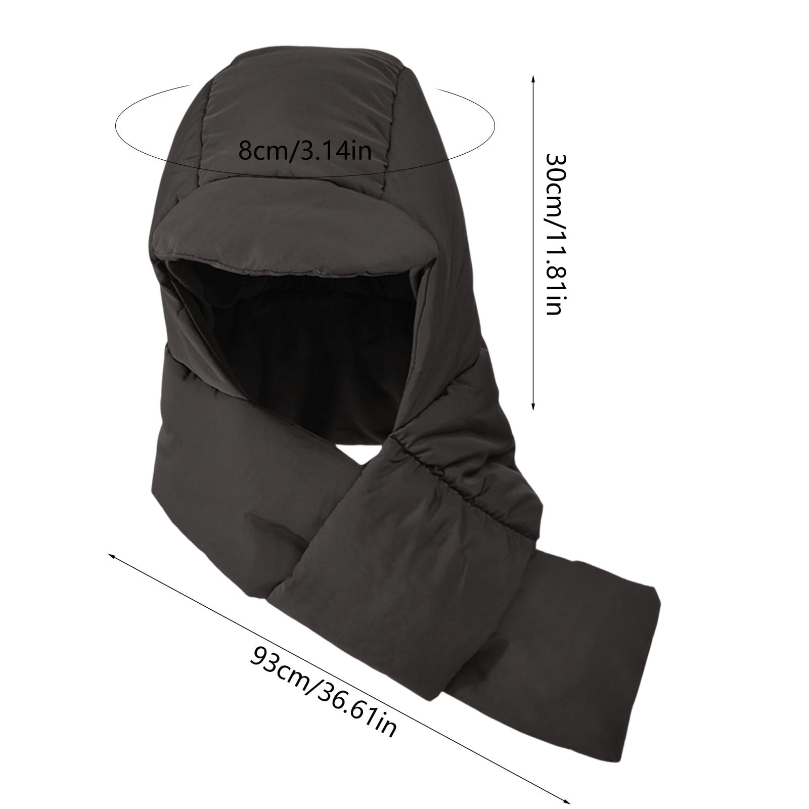 Yunuuuoa 3 Packs Windproof Fleece Neck Gaiter Hood Scarf for Men Women Winter Outdoor Activities Cold Weather Skiing Hiking Cycling Motorcycle Running Face Mask Ear Warmer Protection