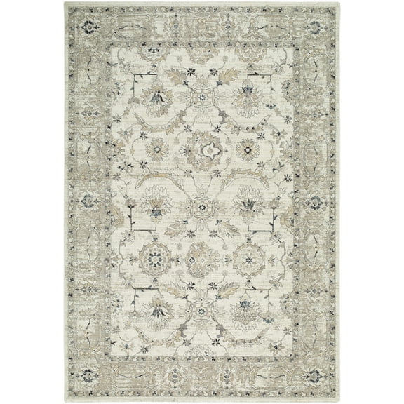 BoutiqueRugs Barbod Traditional Area Rug - Ivory, Taupe, Charcoal - 10' x 13'11"