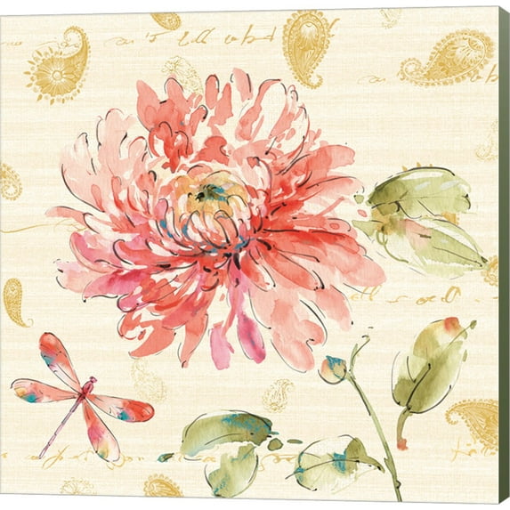 Happy Gypsy III Gold Paisley by Pela, Canvas Wall Art