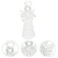 thumbnail image 6 of FRCOLOR 1pc Glass Angel Ornament Mini Angel Figurine Statue Inspirational Gift, 6 of 8