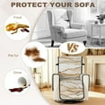 thumbnail image 5 of TSOVTHRID Beige Marble Texture Print Recliner Chair Covers, Removable Non Slip Soft Recliner Covers with Storage Pockets Soft Comfortable Recliner Slipcovers for Pet, Living Room, 5 of 7