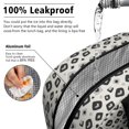 thumbnail image 5 of Insulated Lunch Bag for Women, Floral Print Oxford Fabric Lunch Box, Leakproof Thermal Cooler Tote for Work, School & Picnic, Leopard Animal Print, 5 of 5