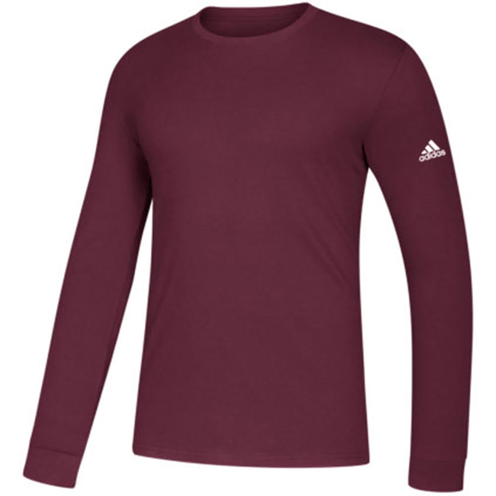 Adidas Men's Go To Performance Climalite Long Sleeve Active Tee Sport T-Shirt, Black, M