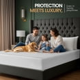 thumbnail image 4 of Utopia Bedding Waterproof Mattress Protector King Size, Premium 3D Air Soft Fabric Mattress Cover, Fits 17 Inches Deep, Breathable, Fitted Style with Stretchable Pockets, 4 of 7