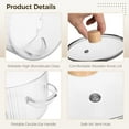 thumbnail image 2 of Glass Cooking Pot with Lid, 1.6 L/54 oz Soup Pot with Handle, High Borosilicate Glass Simmer Pot, Includes Cleaning Brush and Dishcloth, Safe for Stove, Microwave, Refrigerator, 2 of 5