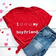 thumbnail image 5 of Valentines Days Cute Tops for Women Love Heart Print T-Shirt Crewneck Short Sleeve Basic Tee Shirts, 5 of 7