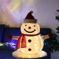 thumbnail image 2 of Taotanxi Christmas Snowman Decorations, 3FT Pre-Lit 40 LED Lighted Collapsible Snowman, Pop Up Snowman with Metal Stand for Indoor Outdoor Xmas Garden Yard Home Party Decor, 2 of 3