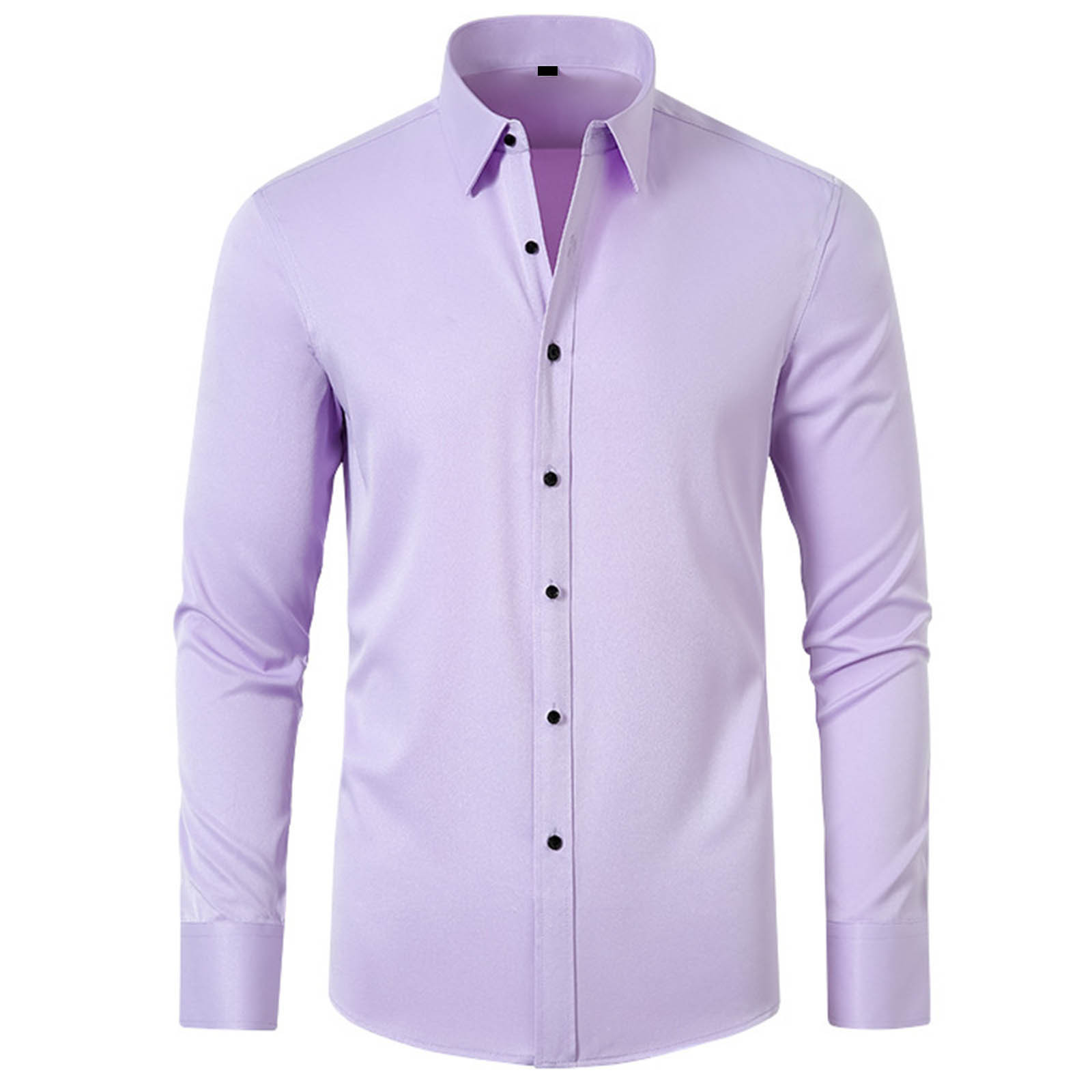 Chemise Homme Décontractée à Manches Longues - Coupe Confortable Printemps/automne - T-shirt Col Rond Uni - Idéal Quotidien, Bureau Et Sorties