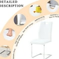thumbnail image 7 of White PU & Stylish Appearance - High - Resilience Sponge - Office Break Rooms - Mix Color Options Chair Set, 7 of 7