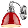 thumbnail image 2 of Beaumont Lane Luminaire en Acier Chromé et Rouge, 2 of 2