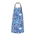 thumbnail image 2 of Pofeuu Colorful Sailing Ship Print Waterproof Apron with Pockets Adjustable Cooking Aprons Kitchen Bib for Baking Household Cleaning, 2 of 8