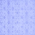 thumbnail image 1 of Ahgly Company Machine Washable Indoor Square Oriental Blue Traditional Area Rugs, 8' Square, 1 of 4