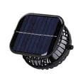thumbnail image 2 of Solar Powered Portable USB Fan Outdoor, 3 Speed Rechargeable Mini Fan with 400mAh Battery, Portable Desk Fan for Camping Patio Desk Travel,Only Fan(Square), 2 of 6