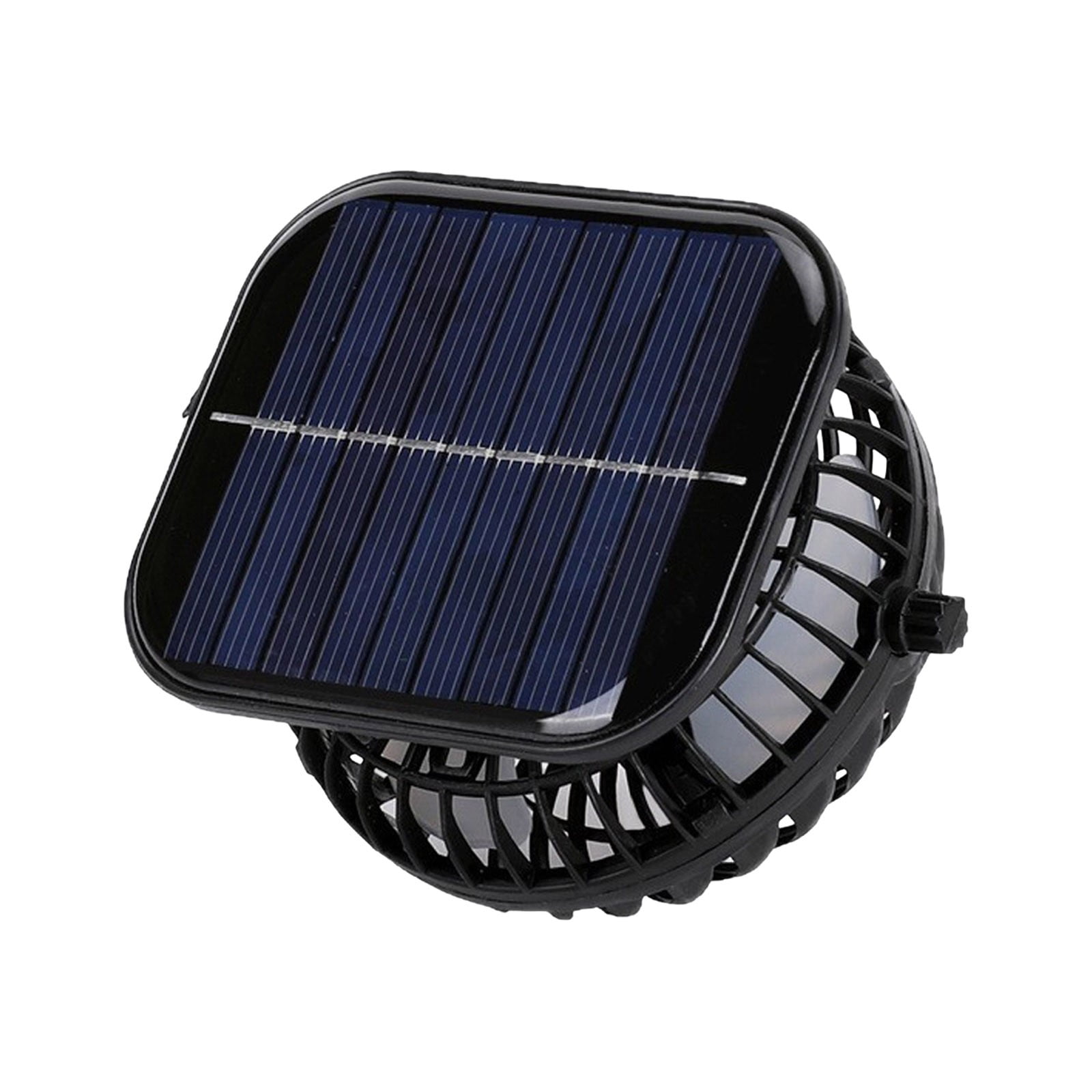 Solar Powered Clip-On Fan for Hats, Portable USB Rechargeable Personal Cooler with 3 Speeds, Lightweight Outdoor Air Circulator for Camping Hiking and Beach(Square)
