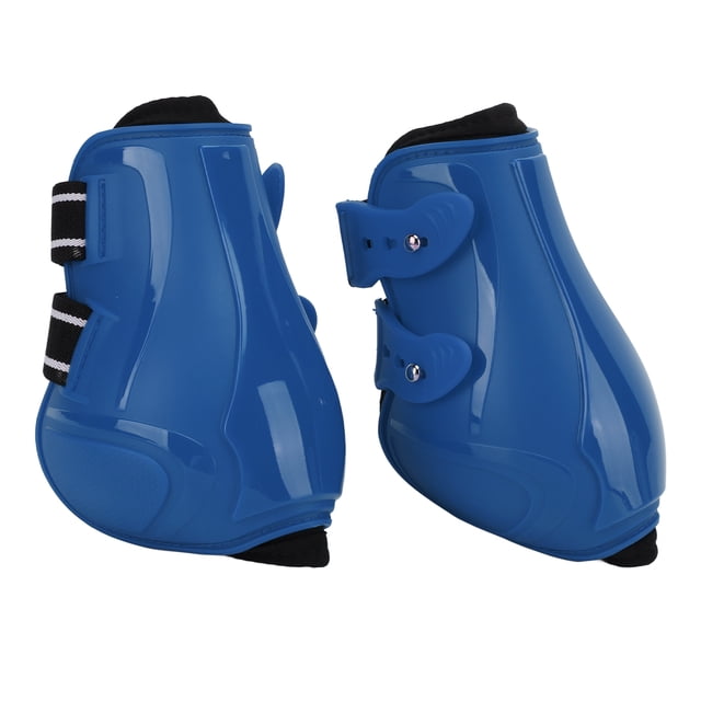 Botas para patas traseras de caballo, reducen los daos Botas protectoras para cascos traseros de caballo ajustables Efecto amortiguador Transpirable para cualquier condición ANGGREK AC8943