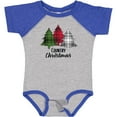 thumbnail image 3 of Inktastic Country Christmas Plaid Trees Boys or Girls Baby Bodysuit, 3 of 5