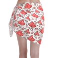 thumbnail image 2 of Disketp Amanita Red Mushroom Women Swimsuit Cover Up Short Chiffon Summer Beach Sarong Bikini Wrap Skirt Bathing Suit, 2 of 7
