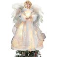 thumbnail image 1 of wonima02 Angel Treetop Figurine, 12.6-Inch LED Angel Christmas Treetop Figurine, Christmas Tree Topper, Silver Lady Angel (Silver), 1 of 1