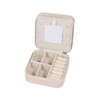 thumbnail image 2 of Caja de almacenamiento de joyas, caja organizadora de pendientes, Mini anillo de regalo, caja de regalo, estuche de joyería de viaje para colgante, Rosa, 2 of 9
