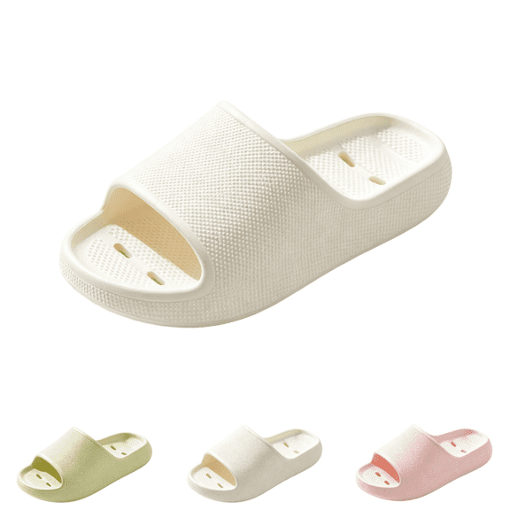 EKVAHL Slippers for Women and Men Foam Quick Dry Summer Slides Sandals Non Slip Pool Indoor Slides Massage Slide Sandals Hollow Out White