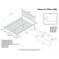 thumbnail image 3 of Mission Platform Bed with Flat Panel Foot Board and 2 Urban Bed Drawers in, Multiple Colors and Sizes, 3 of 5