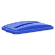 Genuine Joe 23-Gal Wall Hugger Recycling Container Lid, Blue, GJO58560