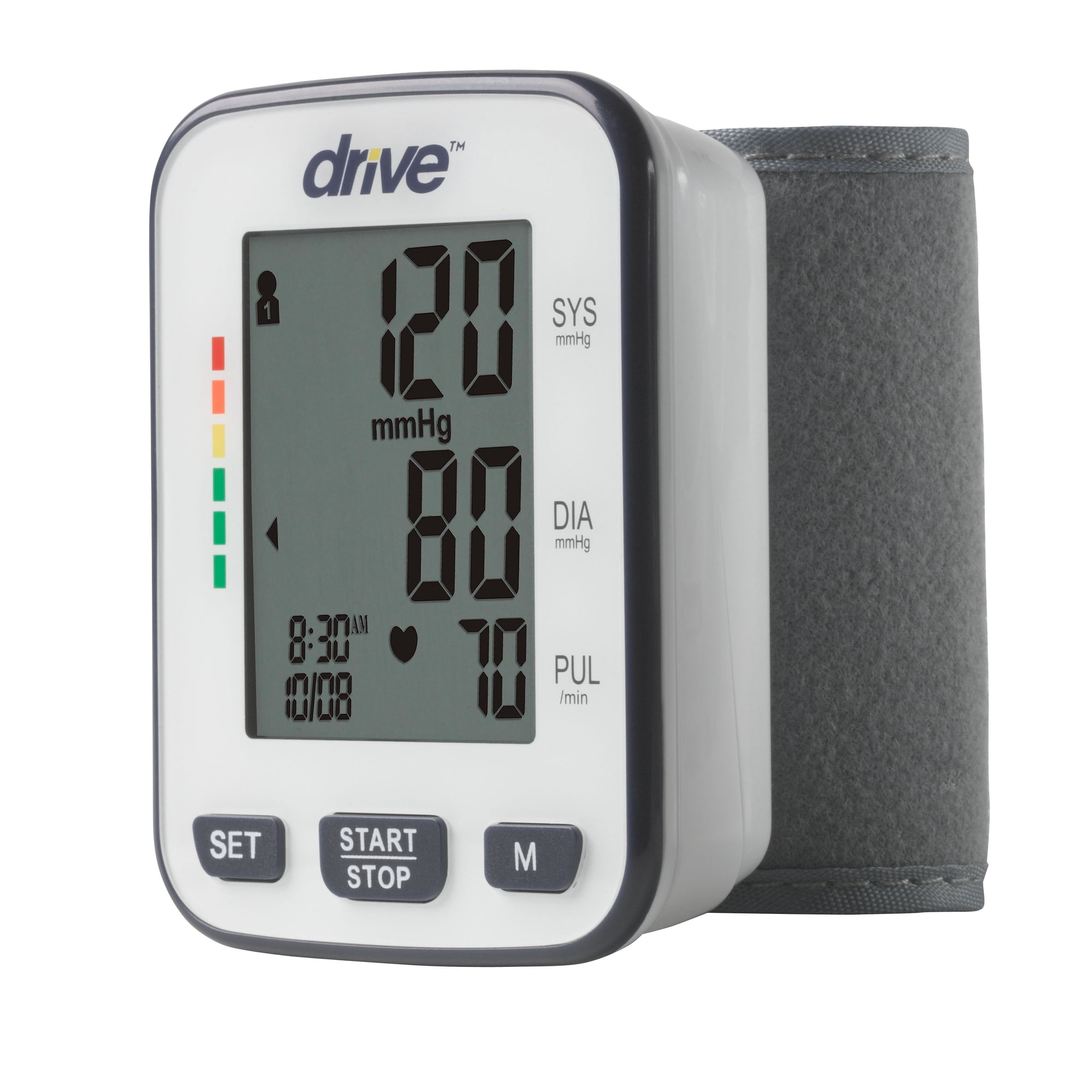 Drive Wrist Home Automatic Digital Blood Pressure Monitor BP3200 Gray 1 Each
