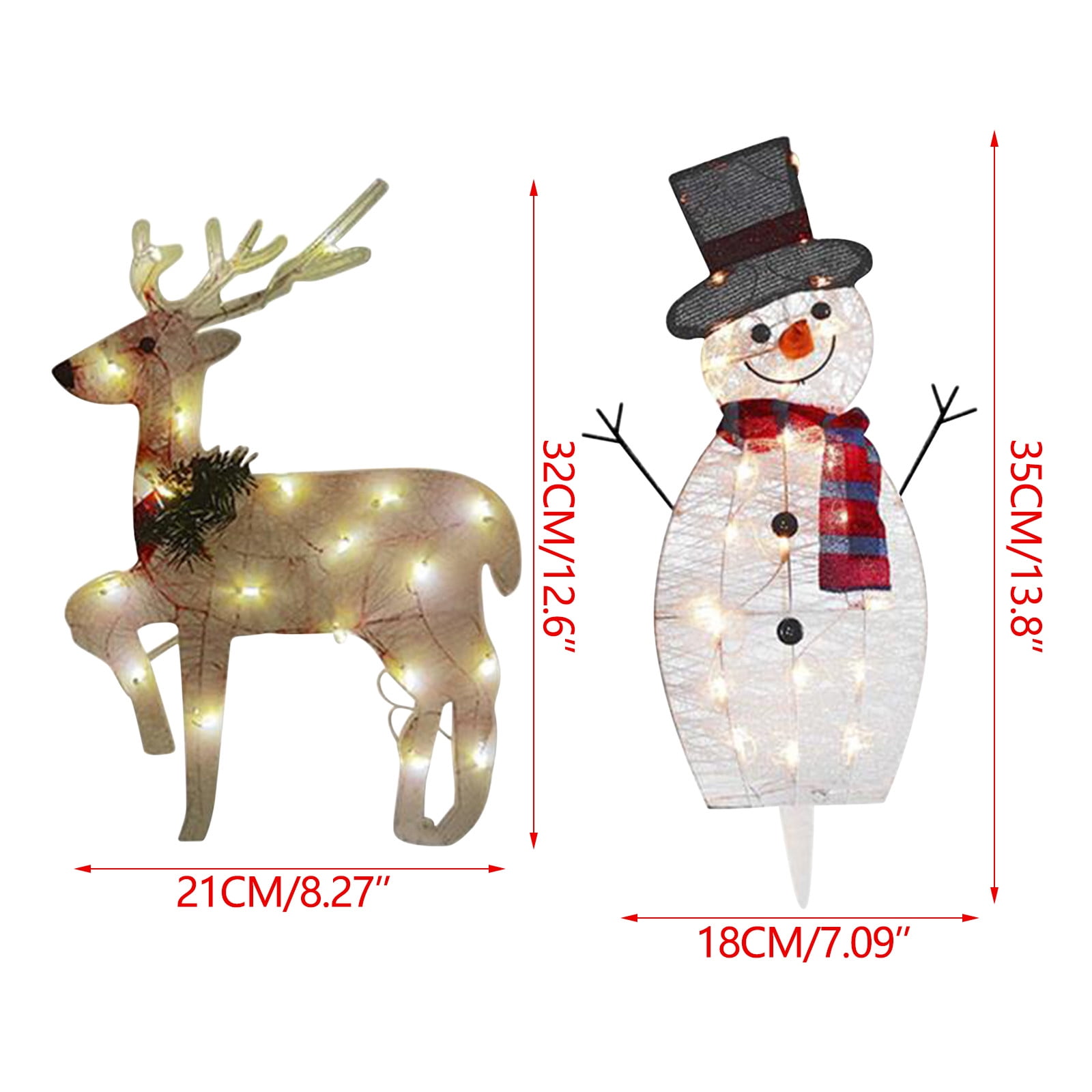 shyuyusa Christmas Penguin Yard Signs Stakes with Lights Noel Christmas Yard Decorations Lighted Outdoor Christmas Decorations for Home Lawn Pathway Walkway Party Decor (requires Assembly)