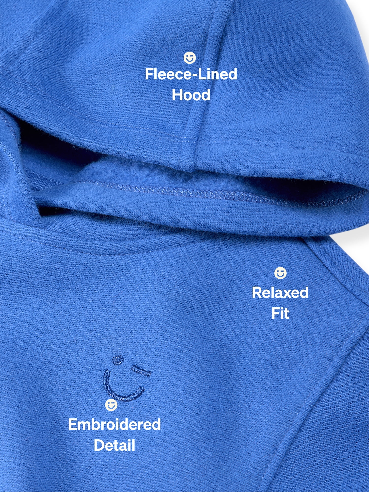 Color Mix by Garanimals Baby & Toddler Fleece Hoodie, Sizes 0–6T