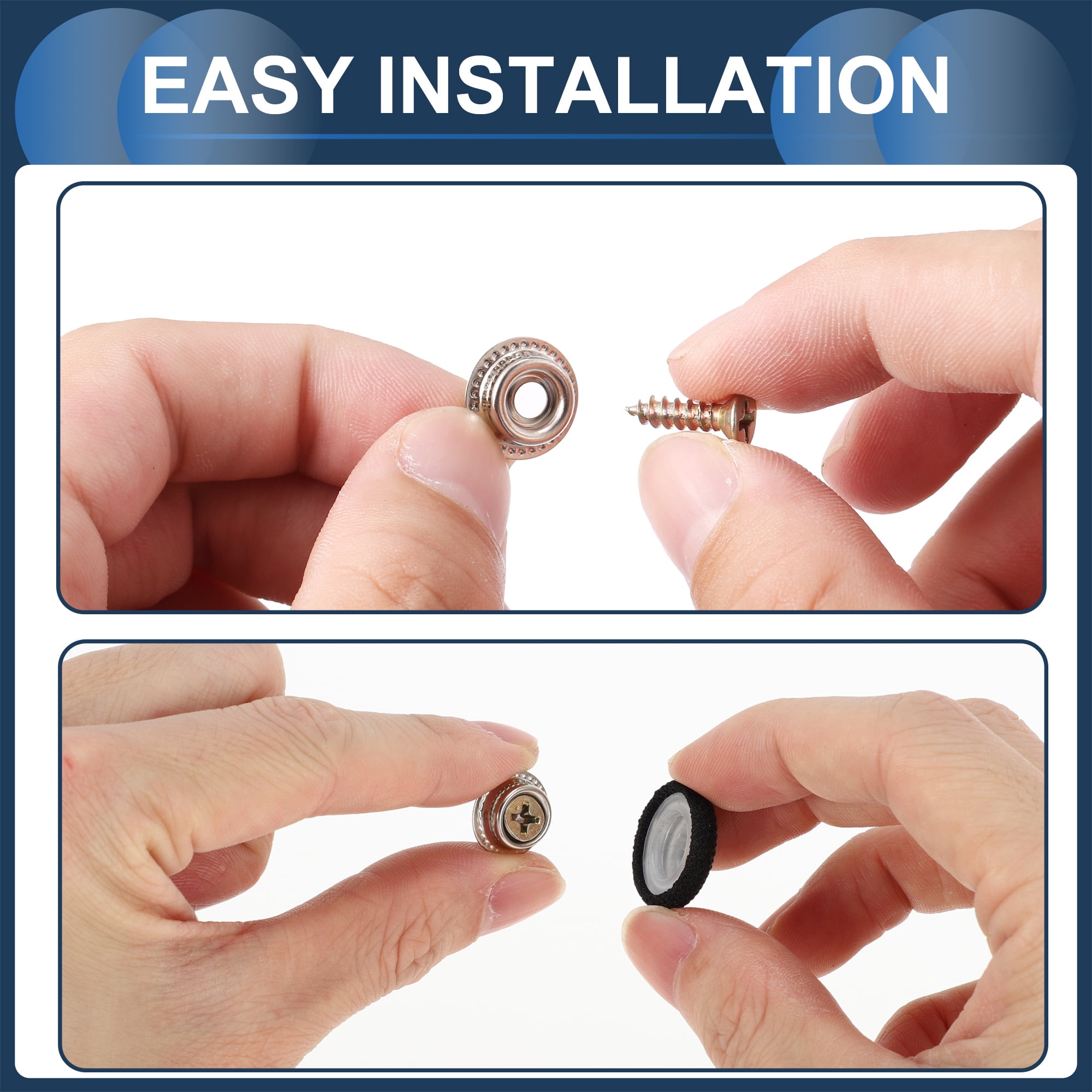 Unique Bargains 10Pcs Headliner Button Buckle Repair Clip for Car Roof Gingham Black