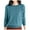 Sky Blue, variant on Women's Wool Pullover Sweater Long Sleeve Crewneck Base Layer Top for Travel Hiking Comfortable Warm Tee Shirt