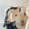thumbnail image 3 of JUNWELL New Mommy Bag Organizer Cute Printing Embroidery Mommy Bag Zipper Newborn Baby Diaper Bag Diaper Pouch Stroller Travel Storage Bags, 3 of 5