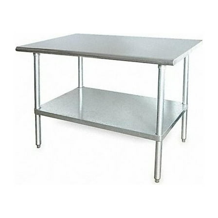 Manufacturer Varies Fixed Work Table,SS,24" W,24" D 2KRE6